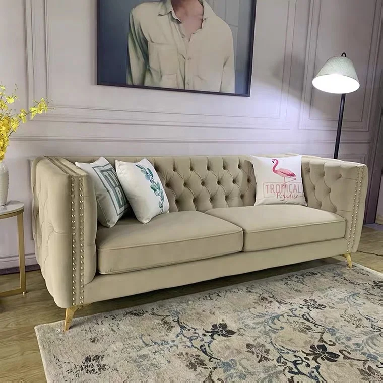 home furniture new model blue sectional luxury couch chesterfield sofa sets