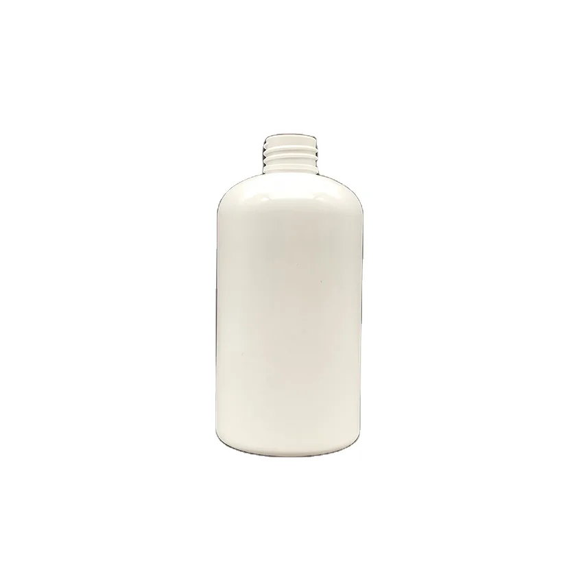 300 ml white Round shoulder PET  Bottles Plastic Bottles  with white pump