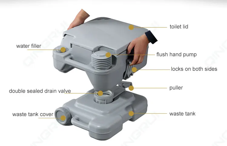 portable toilet 20l camping