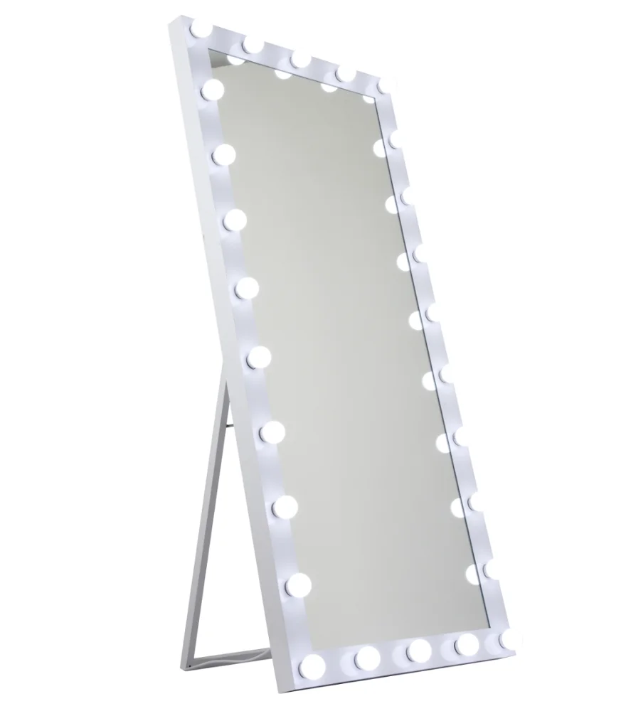 2020 Home Decor Full Length Large Dressing Room Mirror Standing Hollywood Makeup Vanity Mirror With Bulbs