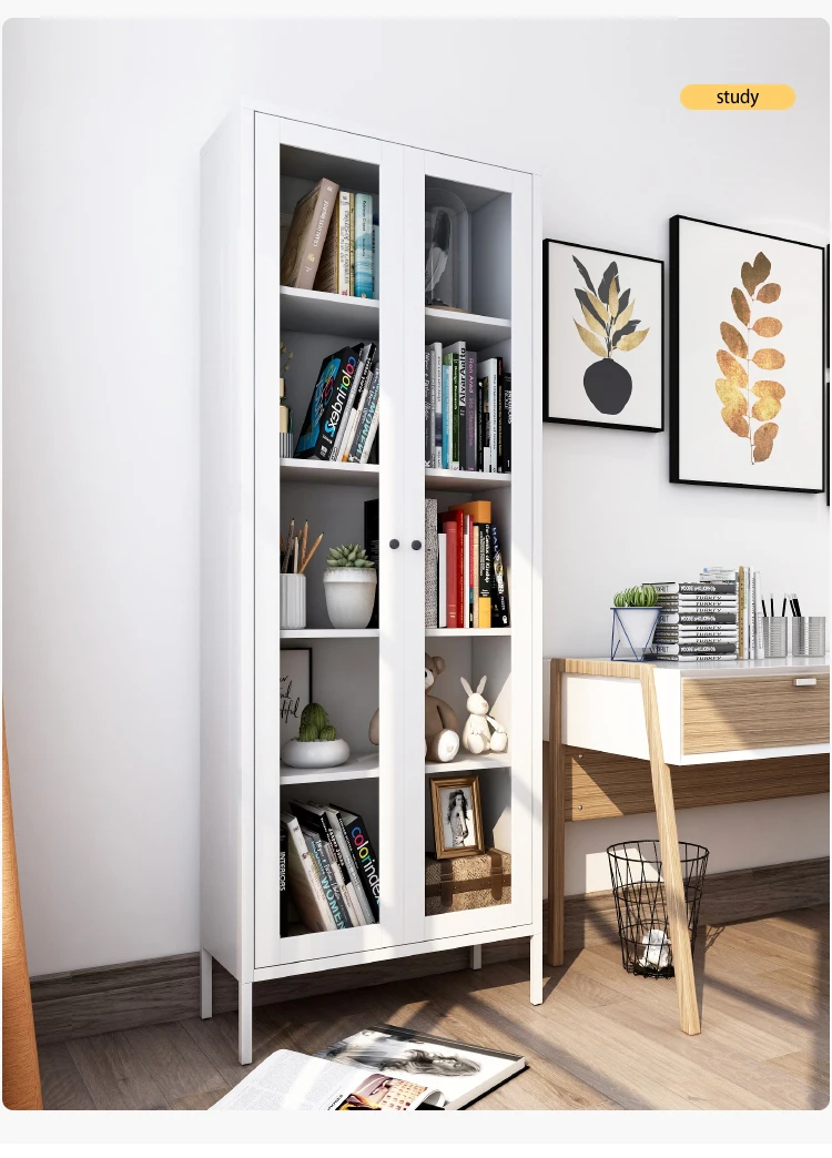 Cabinet Locker Storage Cabinets Metal Door Small Steel Garage Shoe Cupboard De Lock Nightstand Modern Living Room Book Shelf
