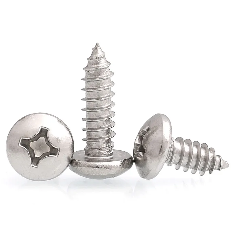 SS304    Countersunk Head Self Tapping Screw Mirco Philip-Pan Head Hex Socket Black Steel Screw