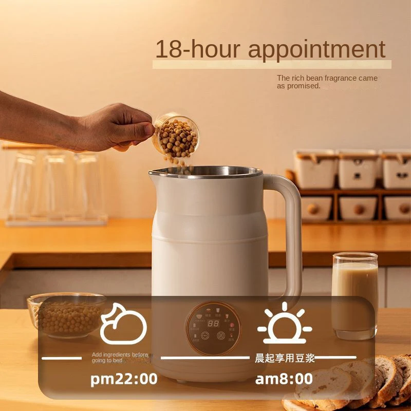 High quality Fully Automatic Large Capacity Soymilk Machine Household Mute No Dregs  Multifunctional for 1-2-5-6 People