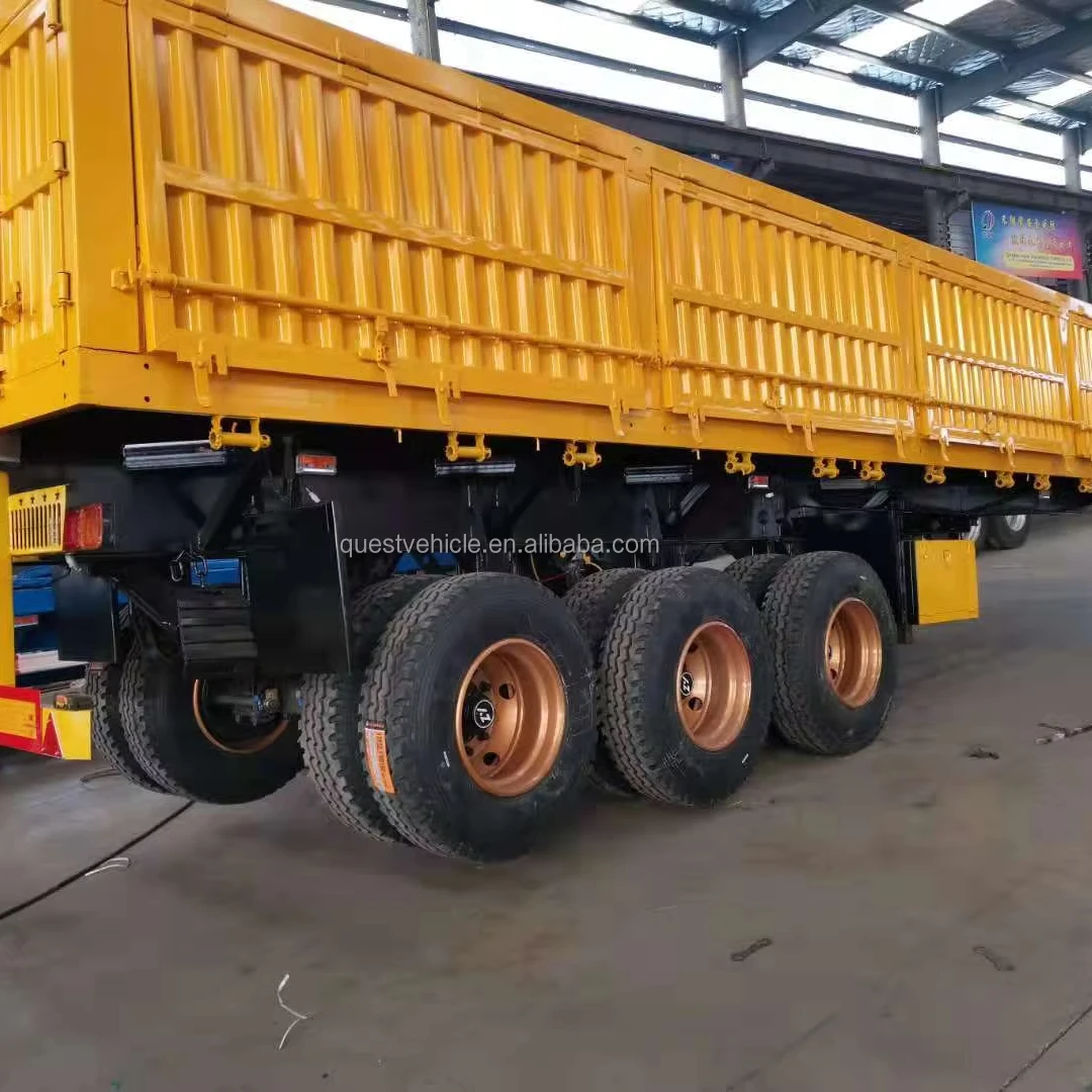 Factory Price New Design 3 Axles 60 Tons Semi-Trailers with Wabco Brake System and 12R22.5 Tyre Truck Trailers