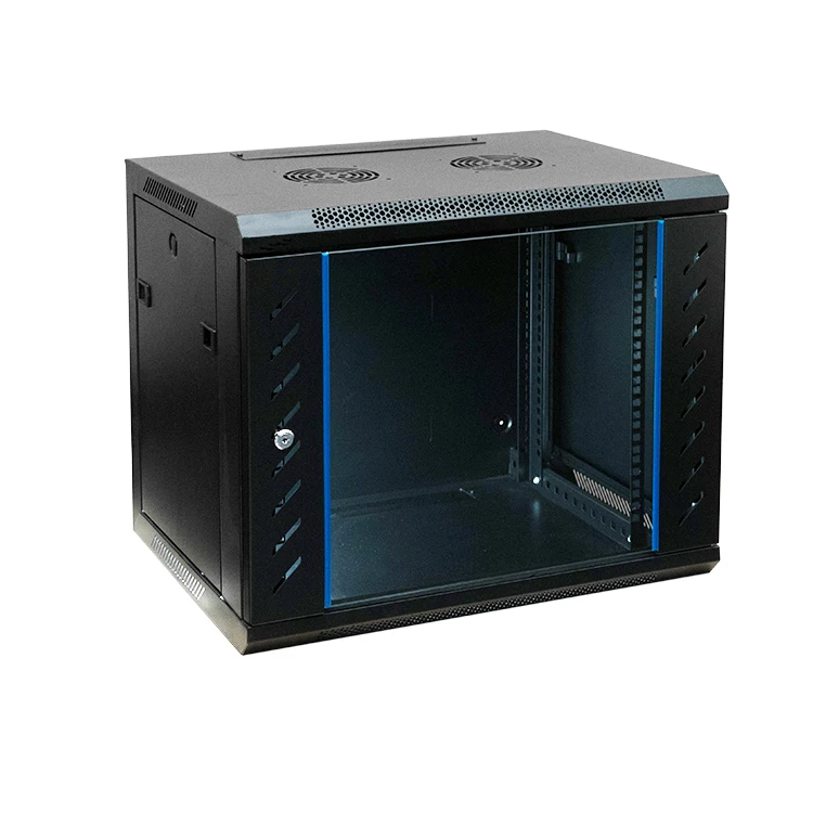  4U 6U 9U 12U данных корпус шкафа сервера 19 дюймов 600*450 настенное крепление одну секцию со стеклянной дверью Шкаф для