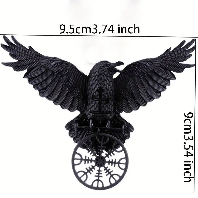 Wholesale Vintage Viking Oversized Black Raven Hair Clips Duckbill Clips Nordic Norwegian Style Fashion Party Accessories