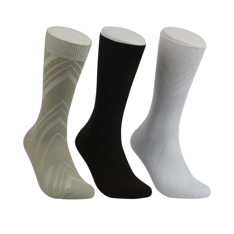 good quality mens polyester cotton business dress socks casual crew socks for men
