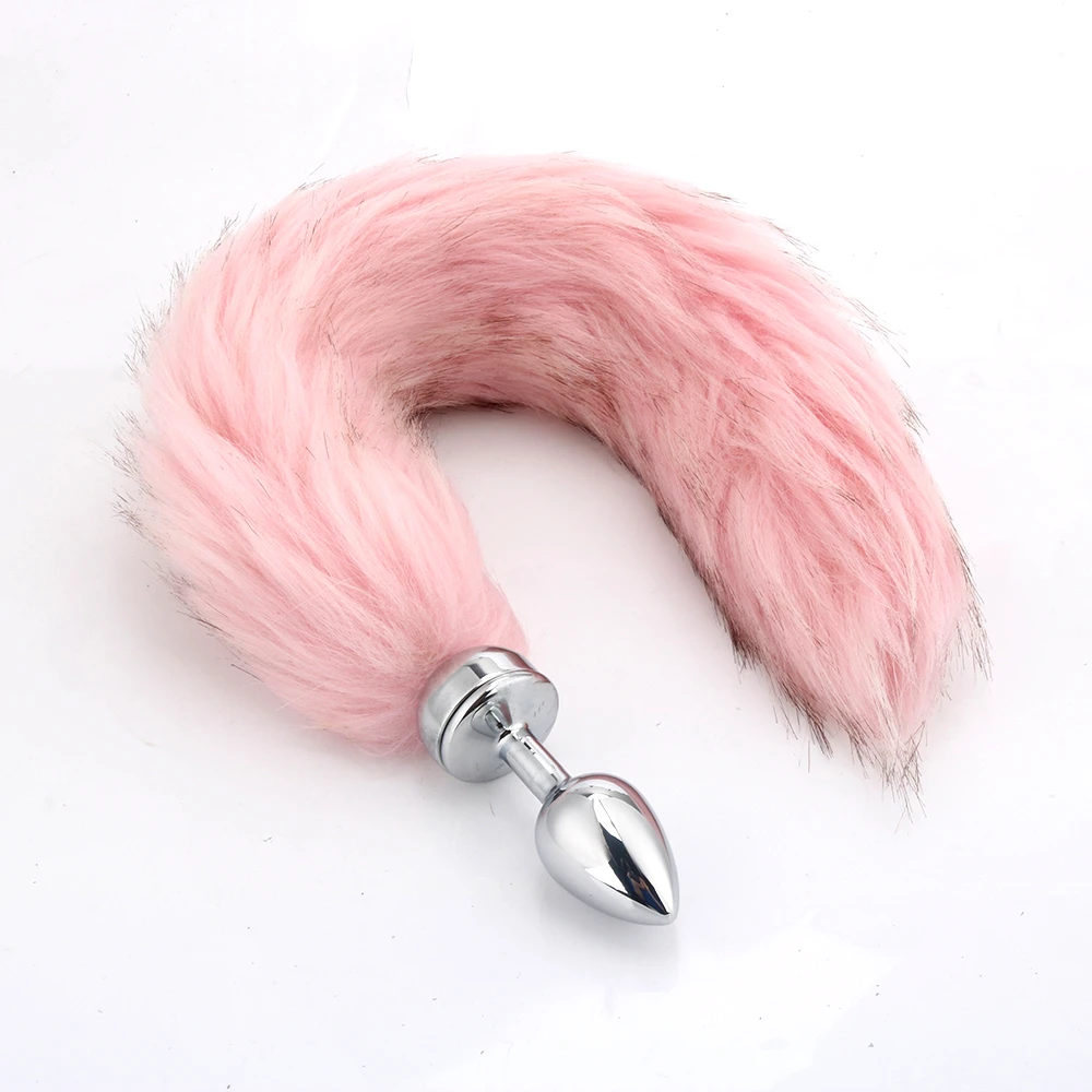 Cosplay BDSM Removable Magnetic Fur Fox Tail Rabbit Horse Tail Anal Butt Plug Magnetic but plug Sex toys for girl