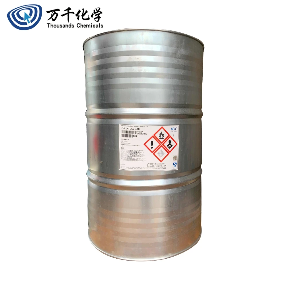 AOC Atlac 430 resin wide range of acids  alkali and bleaches for the  corrosive environments