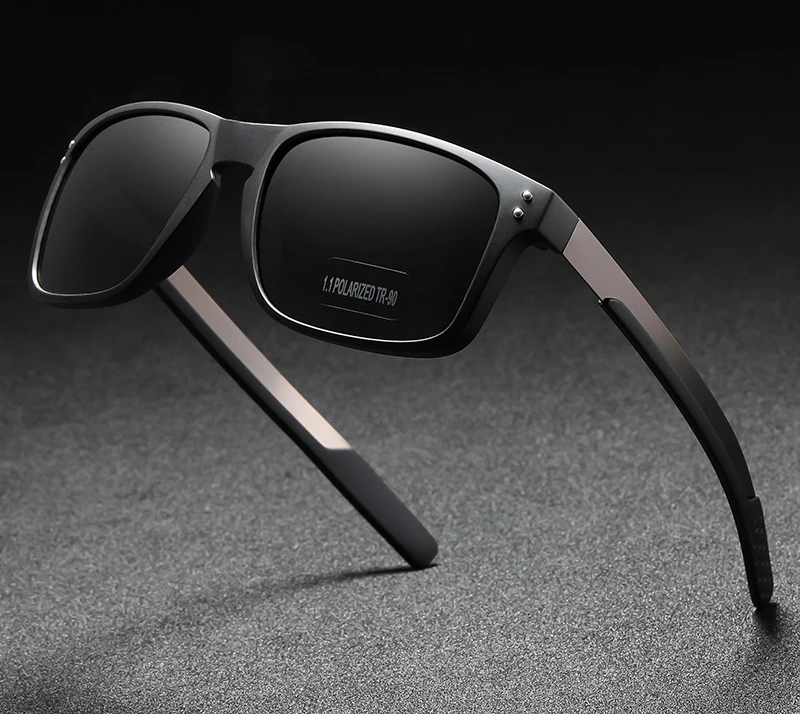 Amazon UV protection glasses mens polarized matte finish sun glasses teen boys square beach sunglasses