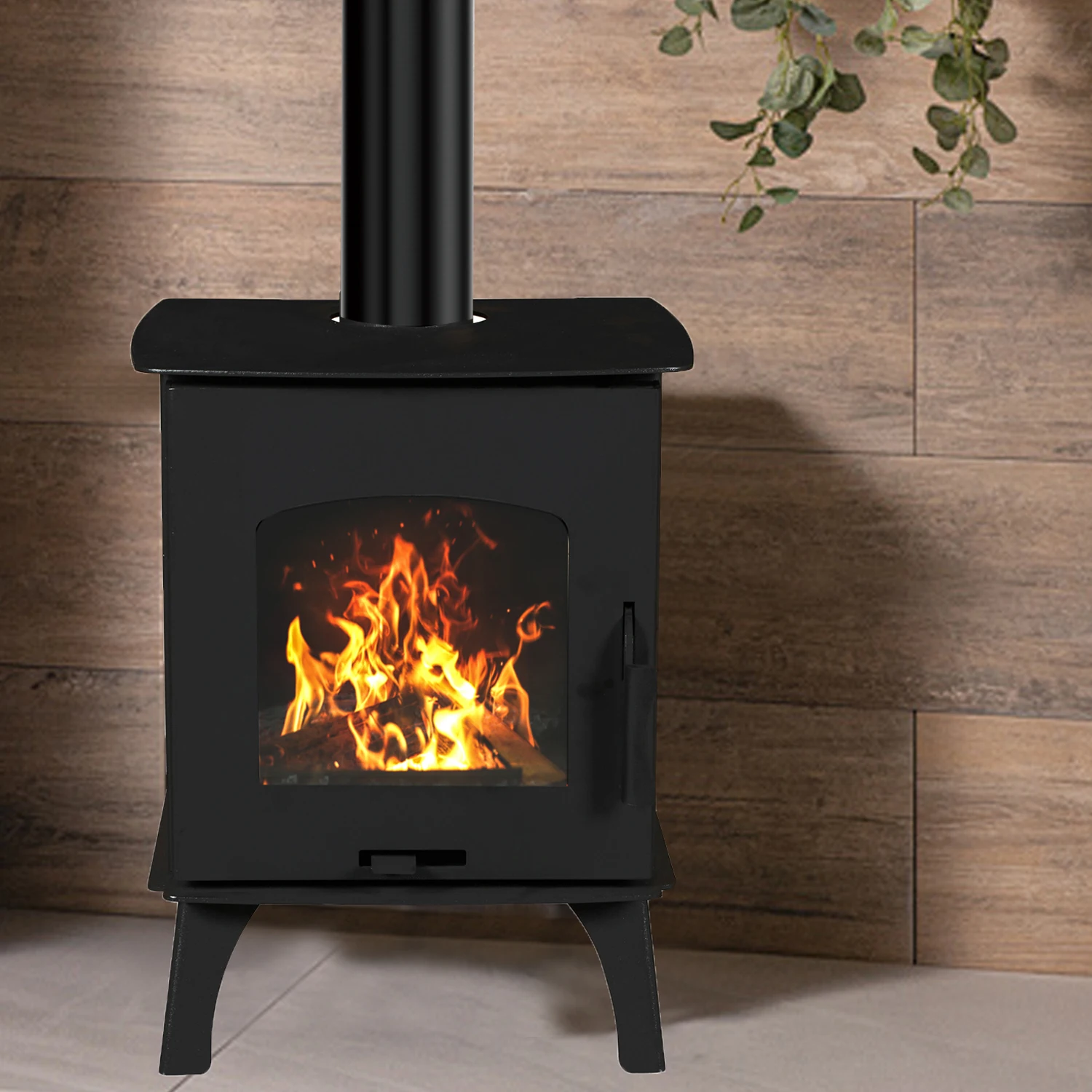 Wood Stove  Explosive Models freestanding Premium black mini Wood Burning Stove indoor adjustable air intake wood fireplace