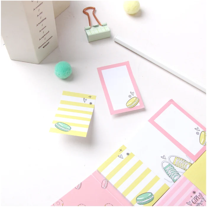 custom coloring self adhesive new design cute sticky notes booklet note set multi list book