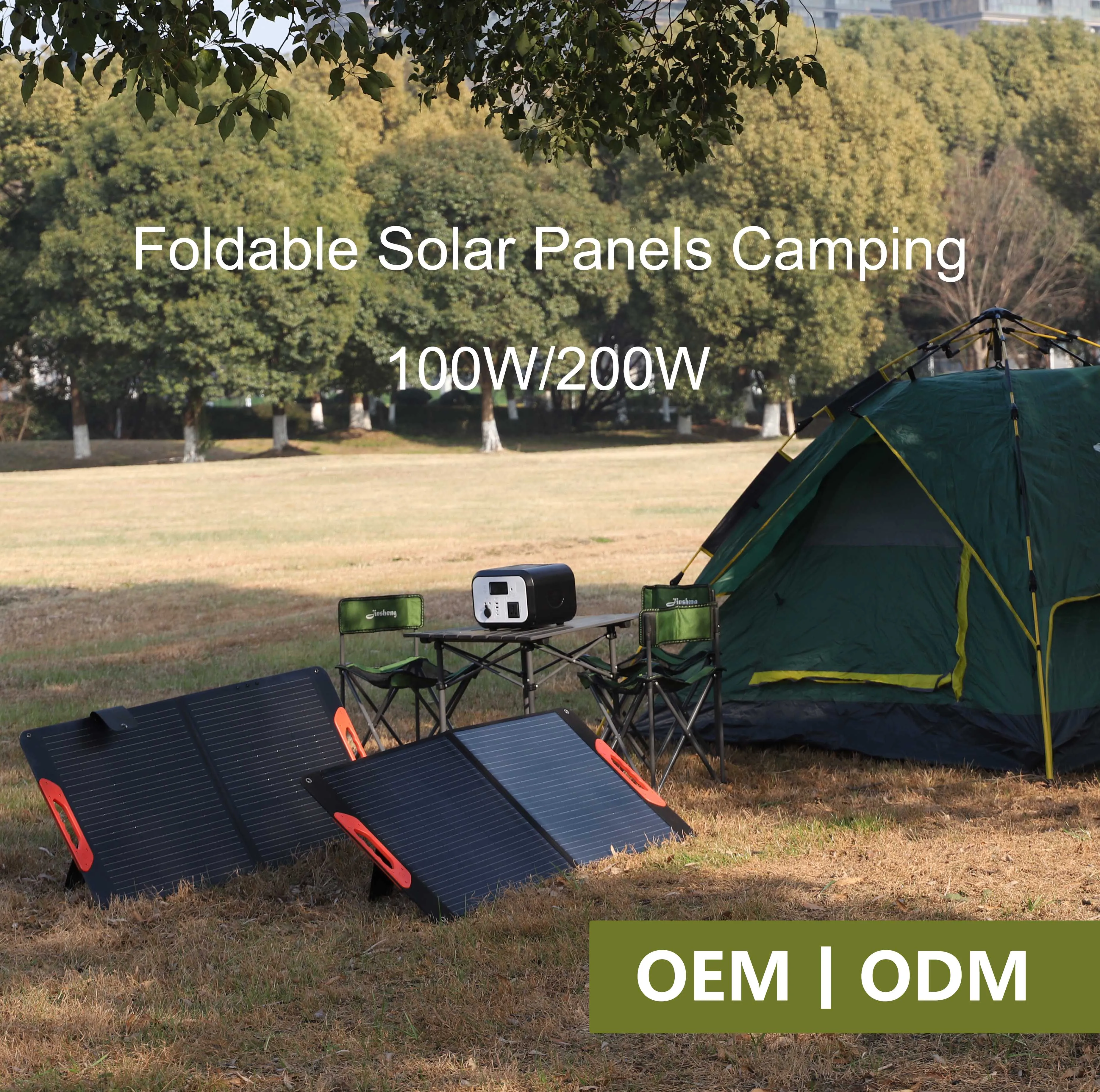 Solar Portable 200W Solar Folding Bags Foldable Solar Panels Camping Sustainable Energy Fotovoltaic Panel Solar