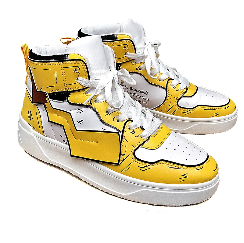 Custom You Want Logo Basketball Running  Sport Sneakers Canvas Print Shoes Men Casual Sneakers