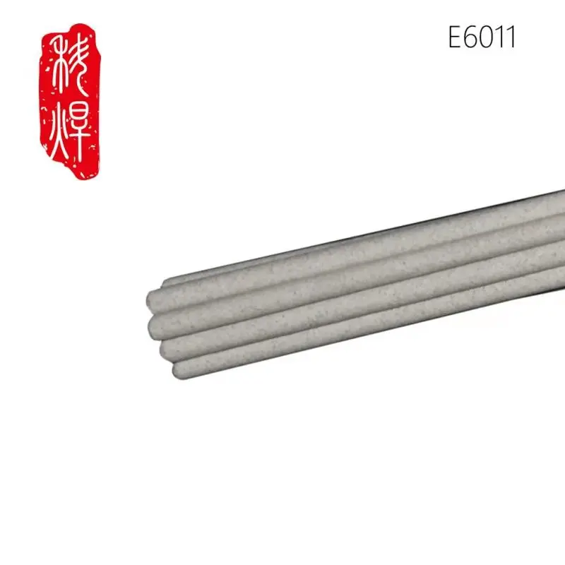 Welding electrode E6011 2.5/3.2/4.0/5.0 Cellulose type J425 Vertical downward welding carbon steel electrode OEM ODM