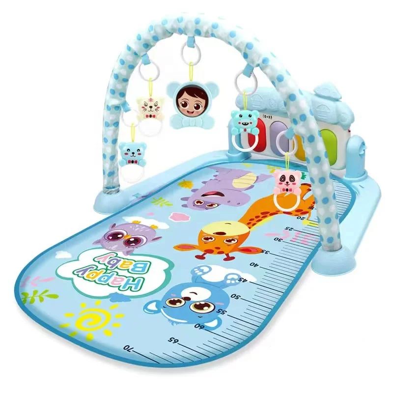 new intellectual development baby mobile musical floor rug customize logo 0-1 years old infant soft play piano fitness mat