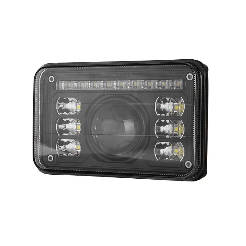 R112 headlight 4x6 60W led high low drl combination truck tractor headlight for John Deere New Holland Valtra