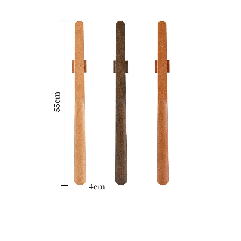 Wood Shoe Horn Long Handle Wall-mounted Magnetic Shoe Horn ,Spoon,Lifter for Seniors Pregnant Women Boots and Shoes horn