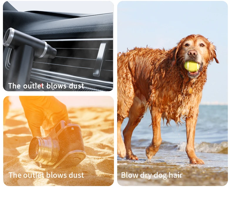 2024 happy new year gift cordless vacuum cleaner machine air gun duster with high suction and blower for computer