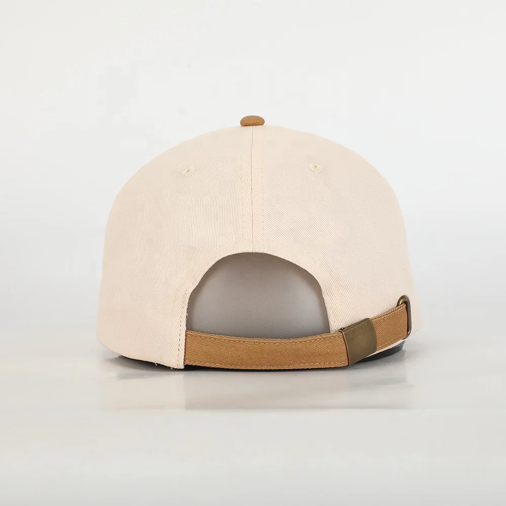 Wholesale Custom Oem Factory High Quality Animal Embroidery Logo 5 Panel Sport Hat,Beige Cotton Gorras,Trendy Baseball Cap Hat
