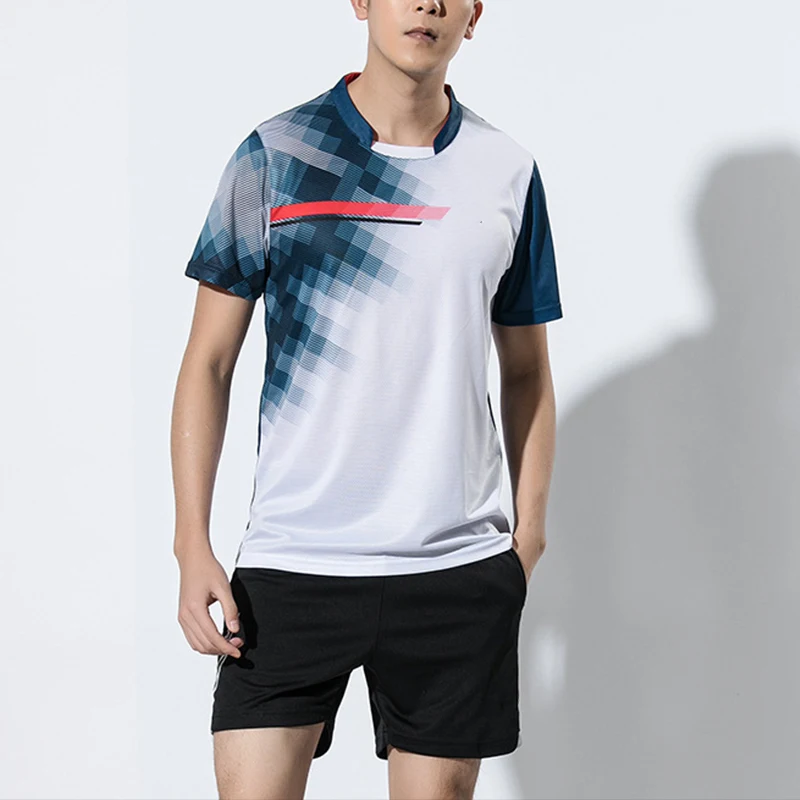 
Unisex Customized Quick Dry Tennis Shirt Set Badminton Clothing 
