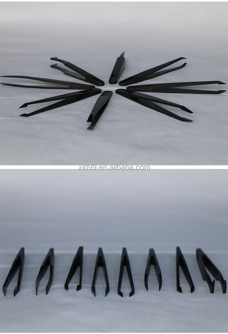 ESD Plastic Industrial Tweezers Anti Static Plastic Conductive Tweezers