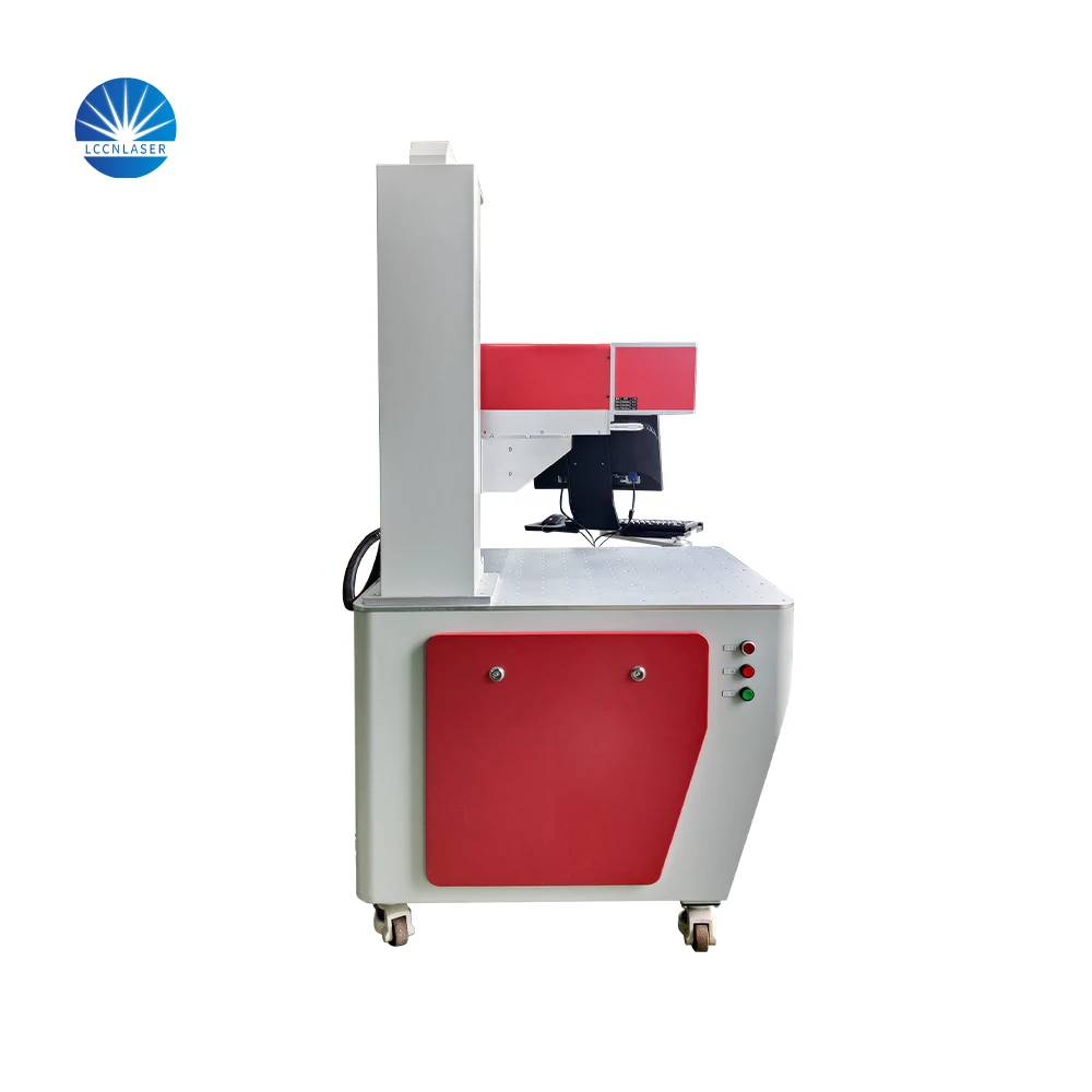 CN laser factory  3D glass Laser tube dynamic co2 laser marking machine for cutting paper card / leather / jeans