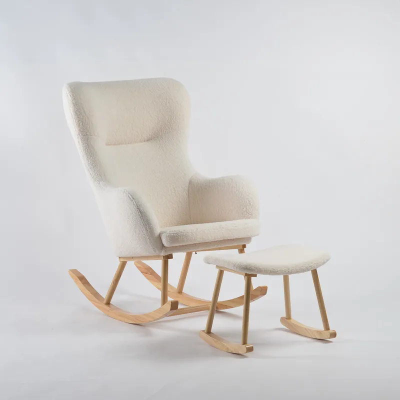 Living Room Nursing Nursery Mummy Breastfeeding Rocking Chair with Armrest