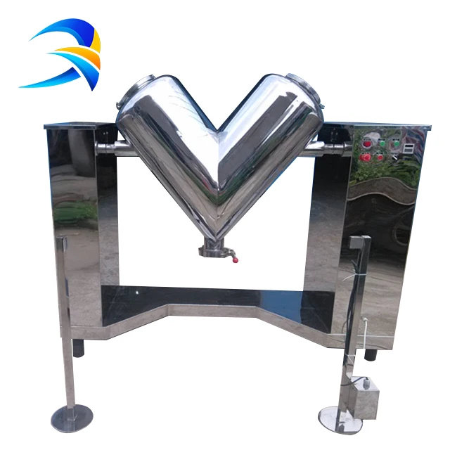 August Industrial Powder Mixer V mixer Powder V Machine chemical Mixing Equipment
