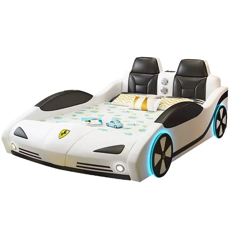 
Car bed with LED light blue tooth children bedroom Y50 