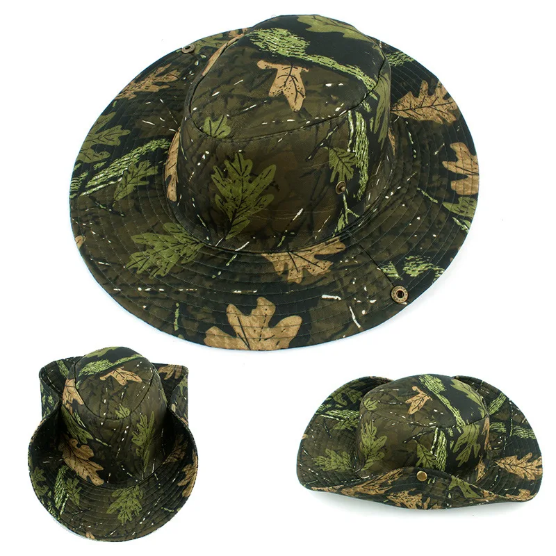 Outdoor Sunscreen Hat Camouflage Breathable Sunshade Jungle Hat Leisure Travel Mountaineering Fishing Hat