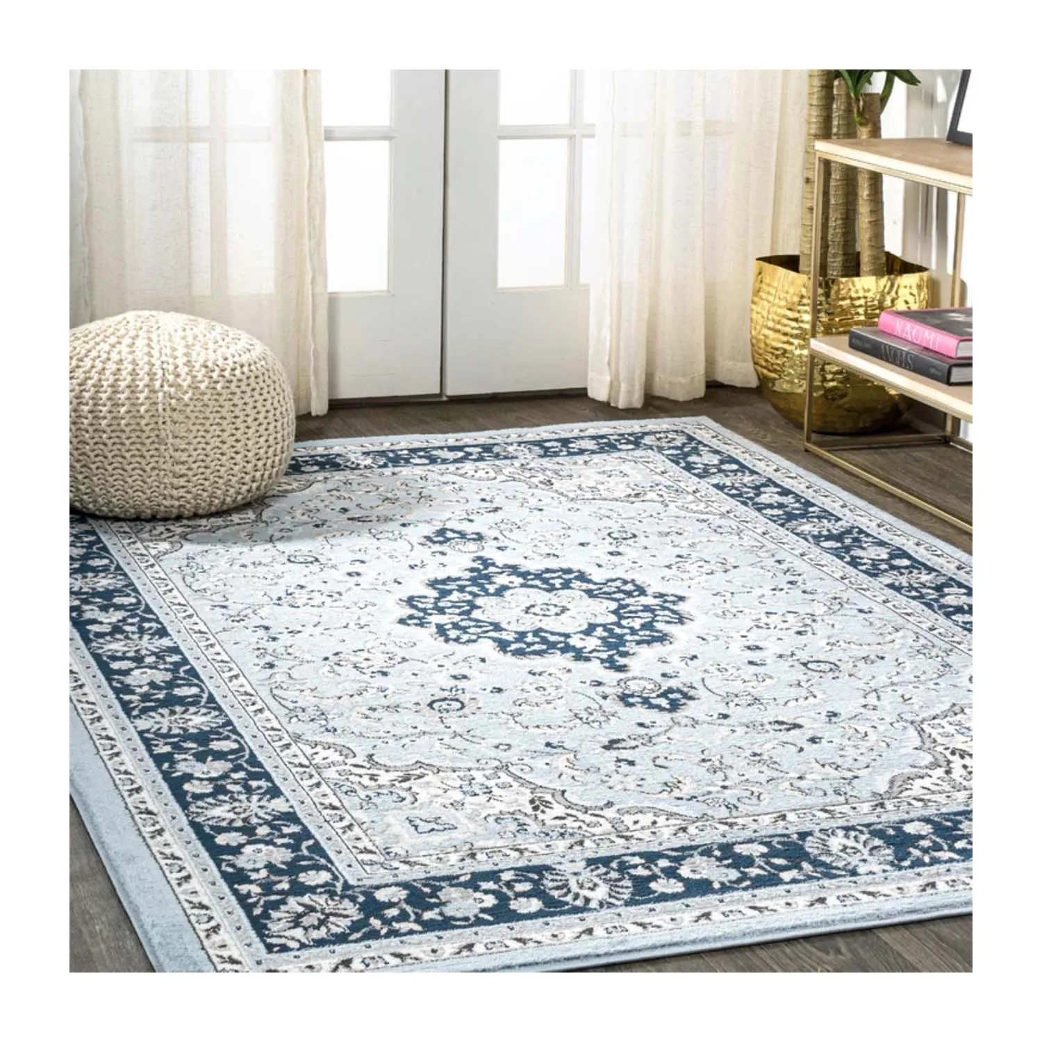 Wholesale Machine Washable Big Size Shaggy Rug Carpet Soft Plain Floor Mat in Green Living Room Hotel/Bathroom China manufacture