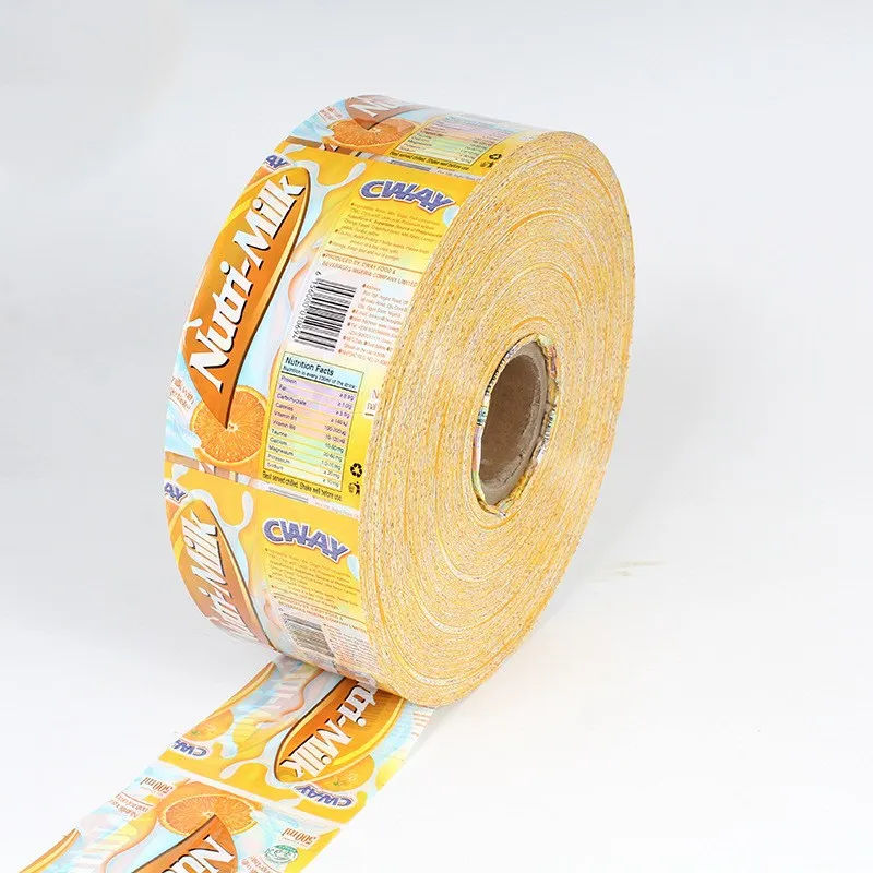 Custom Logo Heat Labels Wrap Protein Powder Bottles PVC Film Packaging Plastic Juice Water Cans Glass Beverage Shrink Sleeve