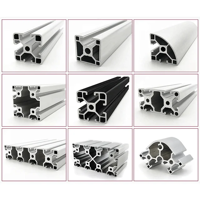 Paraguay 6000 series different shape aluminum extruded profiles wholesale