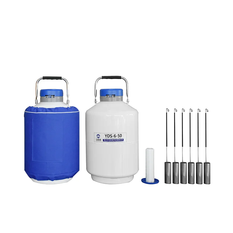 Factory Cryo Cylinder Dewar Flask Semen Storage Liquid Nitrogen Tank Cryogenic Tank 6L
