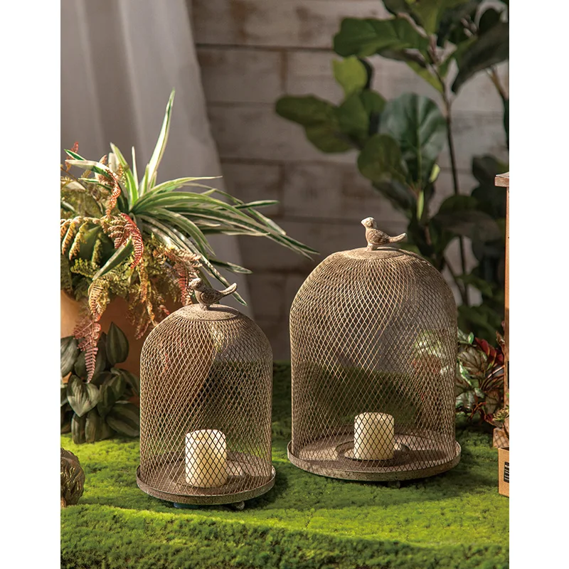 Hot Selling Home Decor Classic Metal Vintage Rustic Large Decorative Handmade Gold indoor Candle Lantern