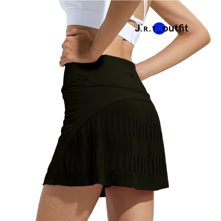 JRT женская летняя плиссированная мини-юбка А-силуэта для бега, тренировок, тенниса