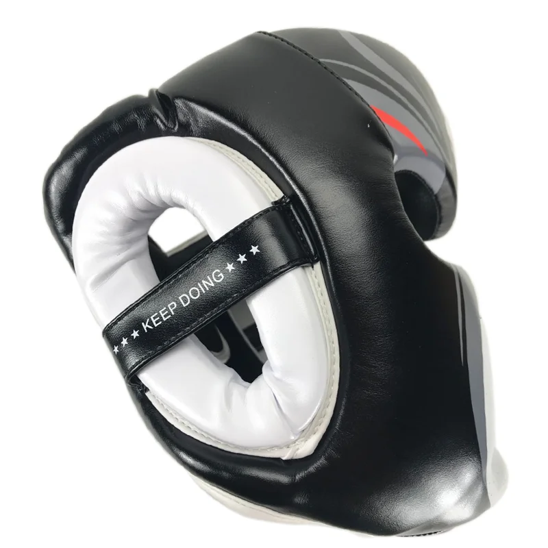 BN PU Leather boxing Helmet MMA Protector Headgear Fighting Sparring Helmet