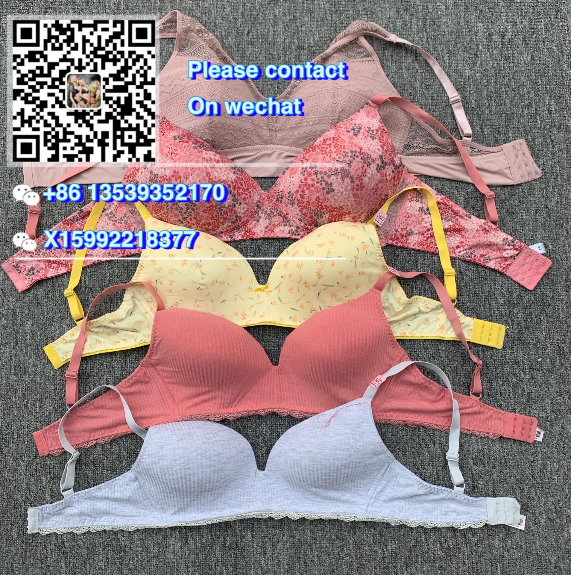 Satin Sexy Bra Open Button None Lace Rivet Cotton / Bamboo Fiber The Bralette