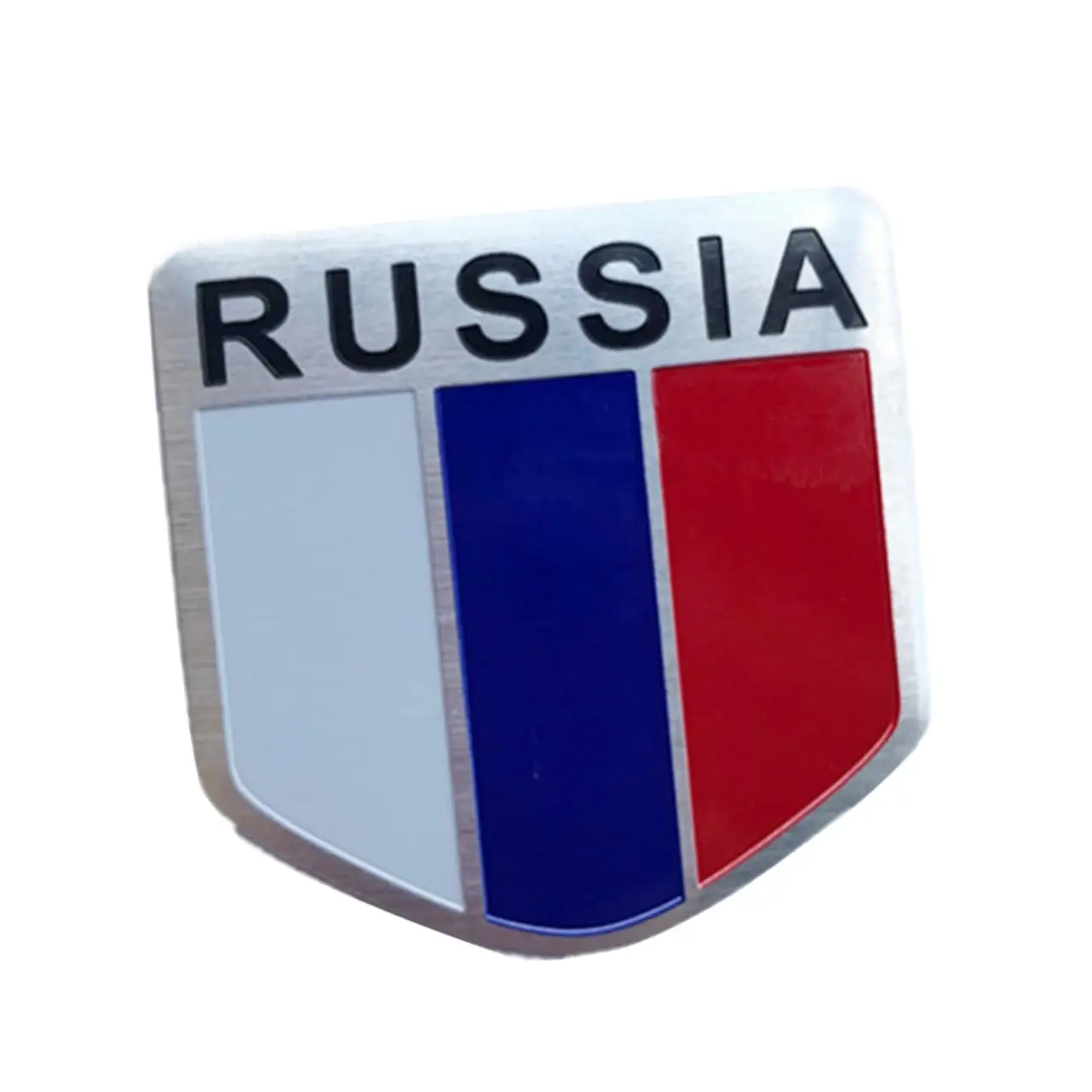 Natural Style American Flag Label Metal Car Stickers 3d Price Aluminum Emblem Small Size Custom Metal Sticker