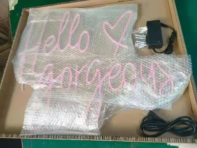 Drop Shipping No MOQ Most Popular Customized Acrylic Neon Led Advertising Sign for Christmas Decoration