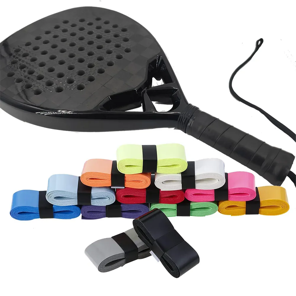 Bulk Sale Customized Colorful Non Slip Super Tacky Badminton Tennis Racket Grip Tape Pickleball Padel Racquet PU Overgrip