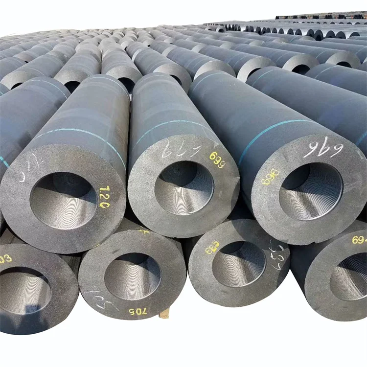 Factory Wholesale Carbon Graphite Rod Electrode 200-750mm Arc Furnace Graphite Electrode Rp Hp Uhp For Steelmaking