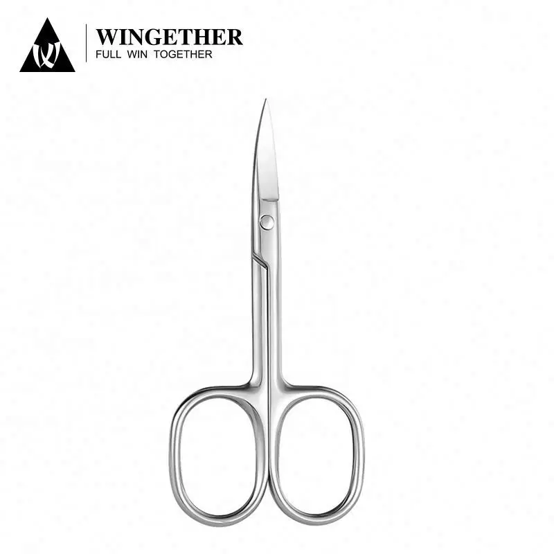 Wingether Amazon Hot Sell Wholesale Scissors Nails Curved Stainless Steel Manicure Scissors Cuticle Set