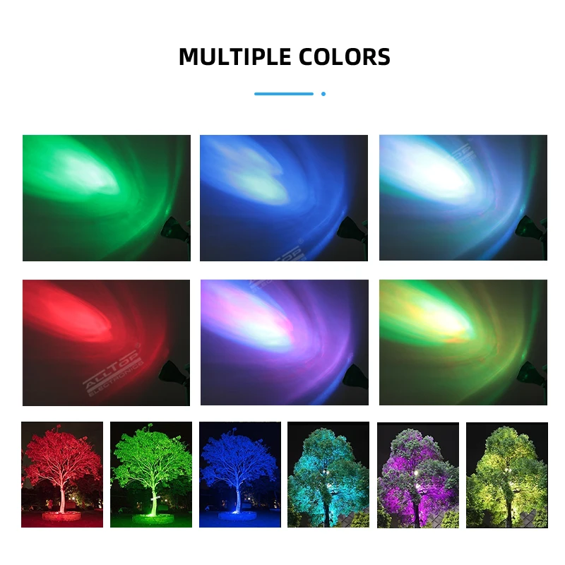 ALLTOP China Wholesale RGB 7w IP65 Waterproof Outdoor Landscape Lawn LED Solar Garden Lamp