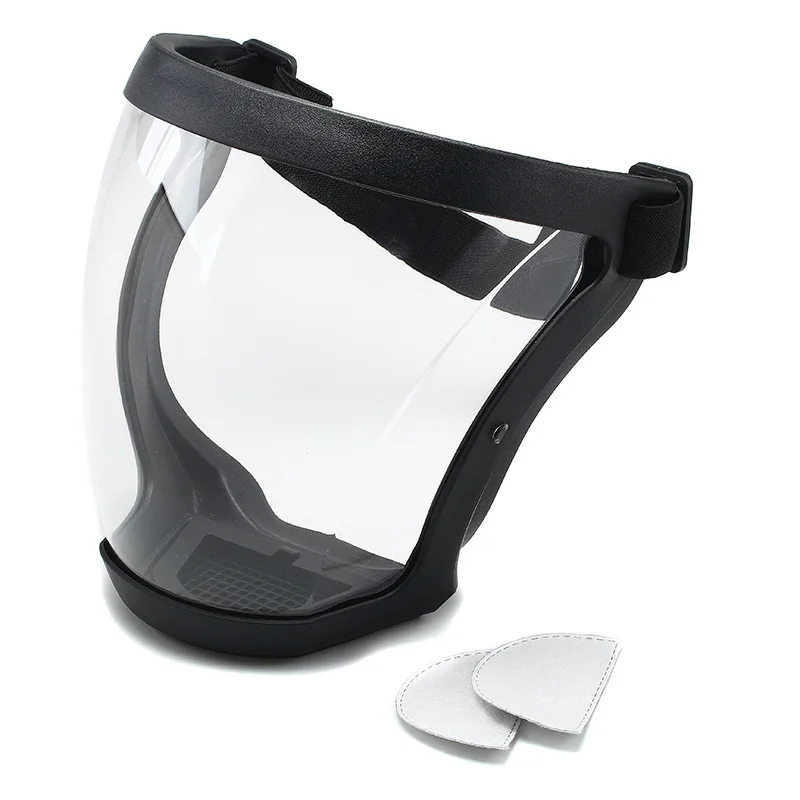 New Fashion Transparent Full Plastic PC Protection Clear Face Shield Helmet Face Shield Mask