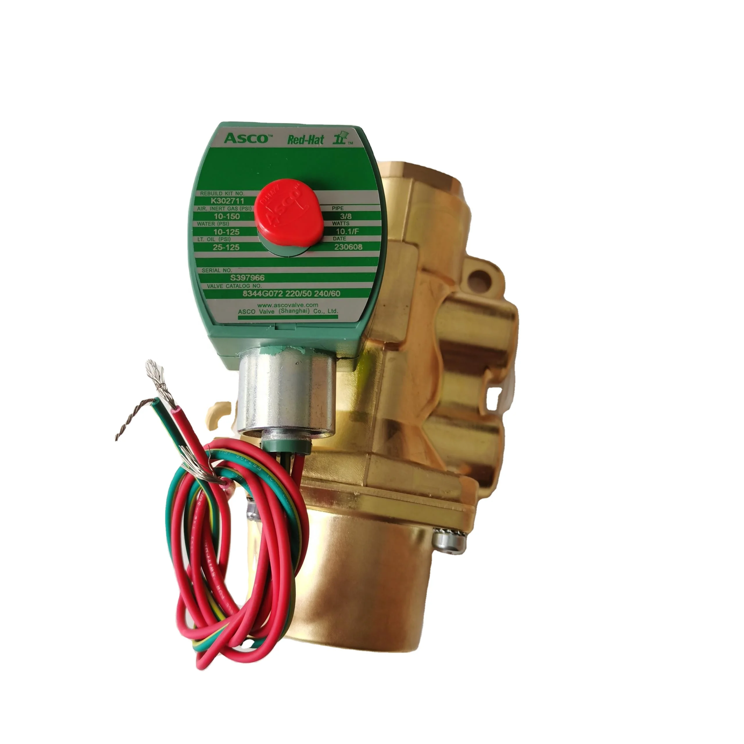 8344G072 Asco 344 series 4-Way Poppet Solenoid Valve Emerson Asco 8344G070 8344G074 8344G080 8344G044 8344G056 Solenoid Valves