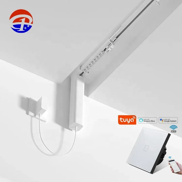 Smart Motorized Curtain Electric Curtain Motor Hand Pull Control Easy Installation Curtain Motor