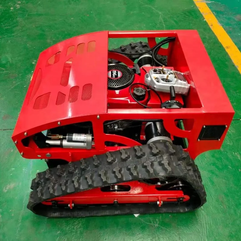 Gasoline Type Cordless Rubber Agricultural Machinery Farm Crawler Rotary Tractor Tiller robot lawn mower