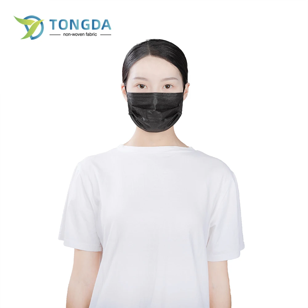 disposable spun lace non woven pink 3 ply surgeon face mask surgical medical mask